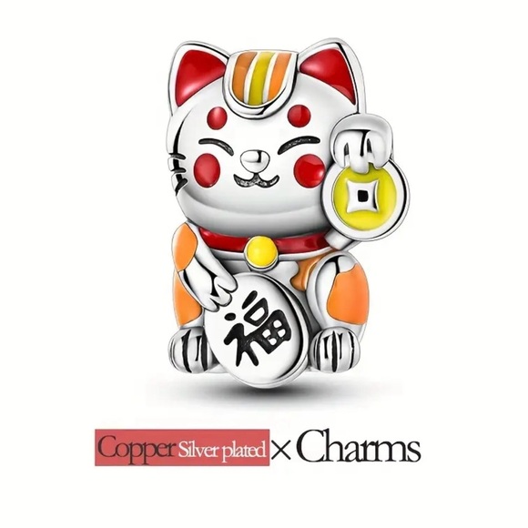 Jewelry - Lucky Cat Charm for Pandora Bracelets